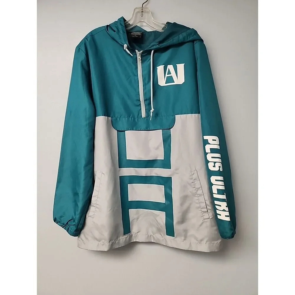 Funimation Deku Mens Large My Hero Academia Boku No Rain Jacket Windbreaker